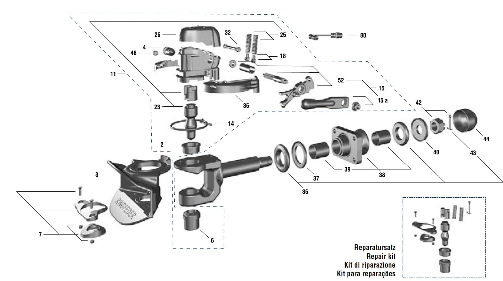 Zeichnung Ringfeder Ersatzteile 5055